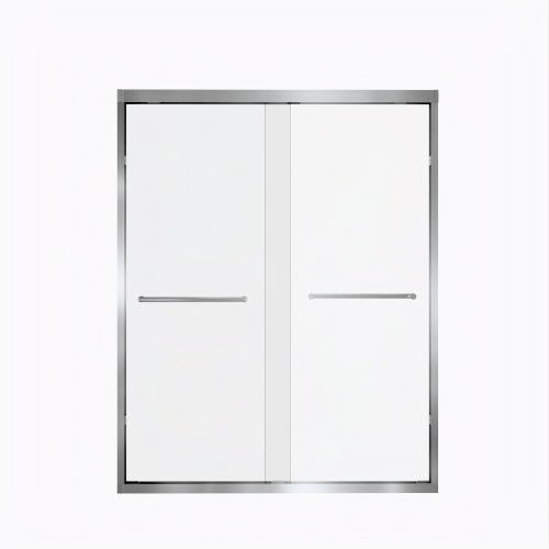 44-48 in. Brushed Nickel Double Sliding Shower Door - Image 4 44-48 in. Brushed Nickel Double Sliding Shower Door - Image 4