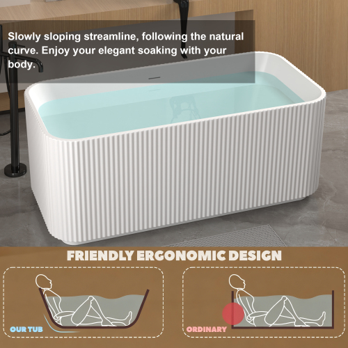 59"Rectangle Linear Acrylic Freestanding - Image 8 59"Rectangle Linear Acrylic Freestanding - Image 8