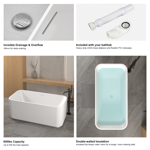 59"Rectangle Linear Acrylic Freestanding - Image 9 59"Rectangle Linear Acrylic Freestanding - Image 9